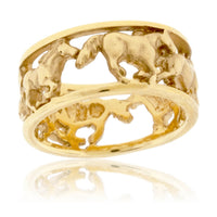 Running Horse Cutout Band - Park City Jewelers