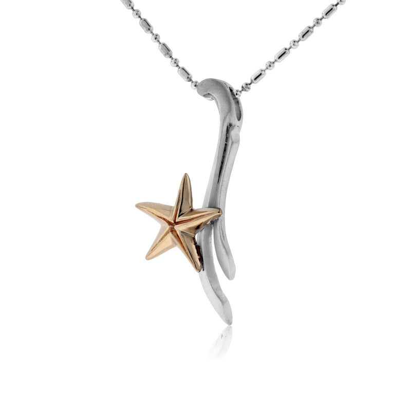 Satin Finish Sea Star Pendant - Park City Jewelers