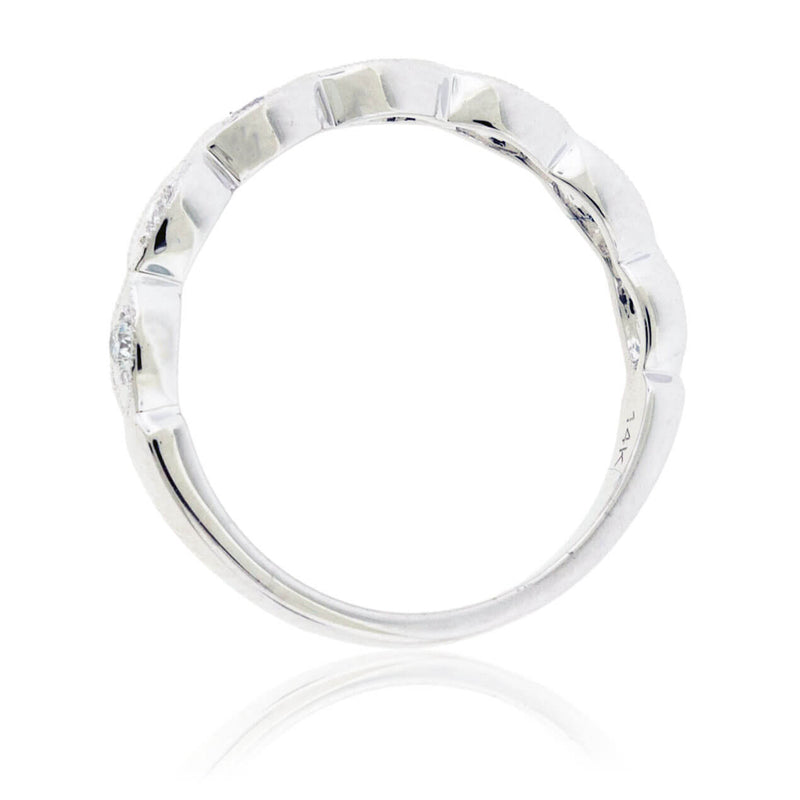 Scallop Style Round Diamond Ring - Park City Jewelers