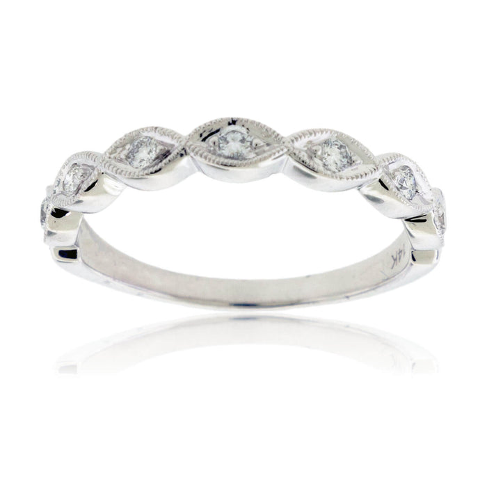 Scallop Style Round Diamond Ring - Park City Jewelers
