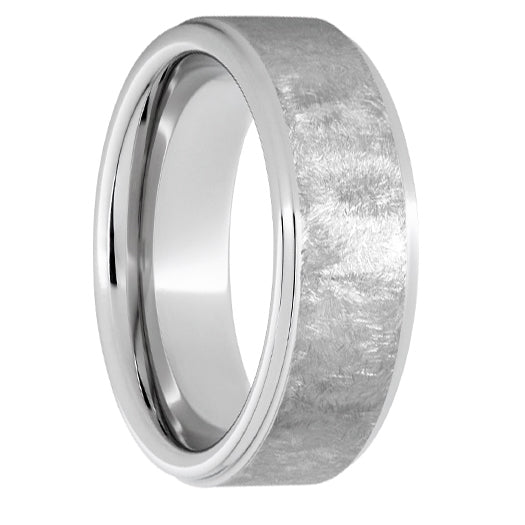 Serinium Grooved Edge Band with Sentinel Finish - Park City Jewelers