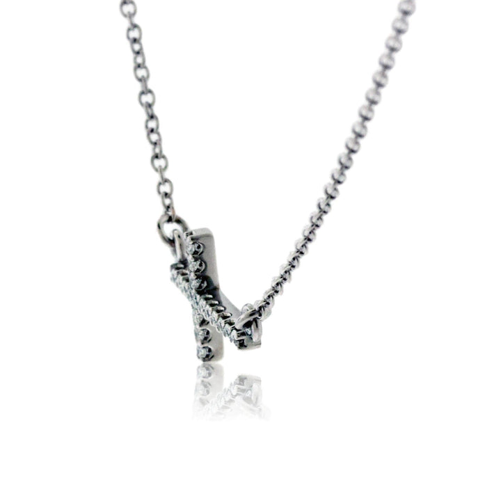 Sideways Diamond Cross Necklace - Park City Jewelers