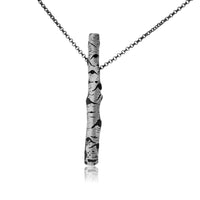 Silver Carved Aspen Adorn Pendant - Park City Jewelers