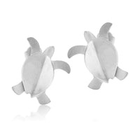 Silver Turtle Post Earrings - Park City Jewelers