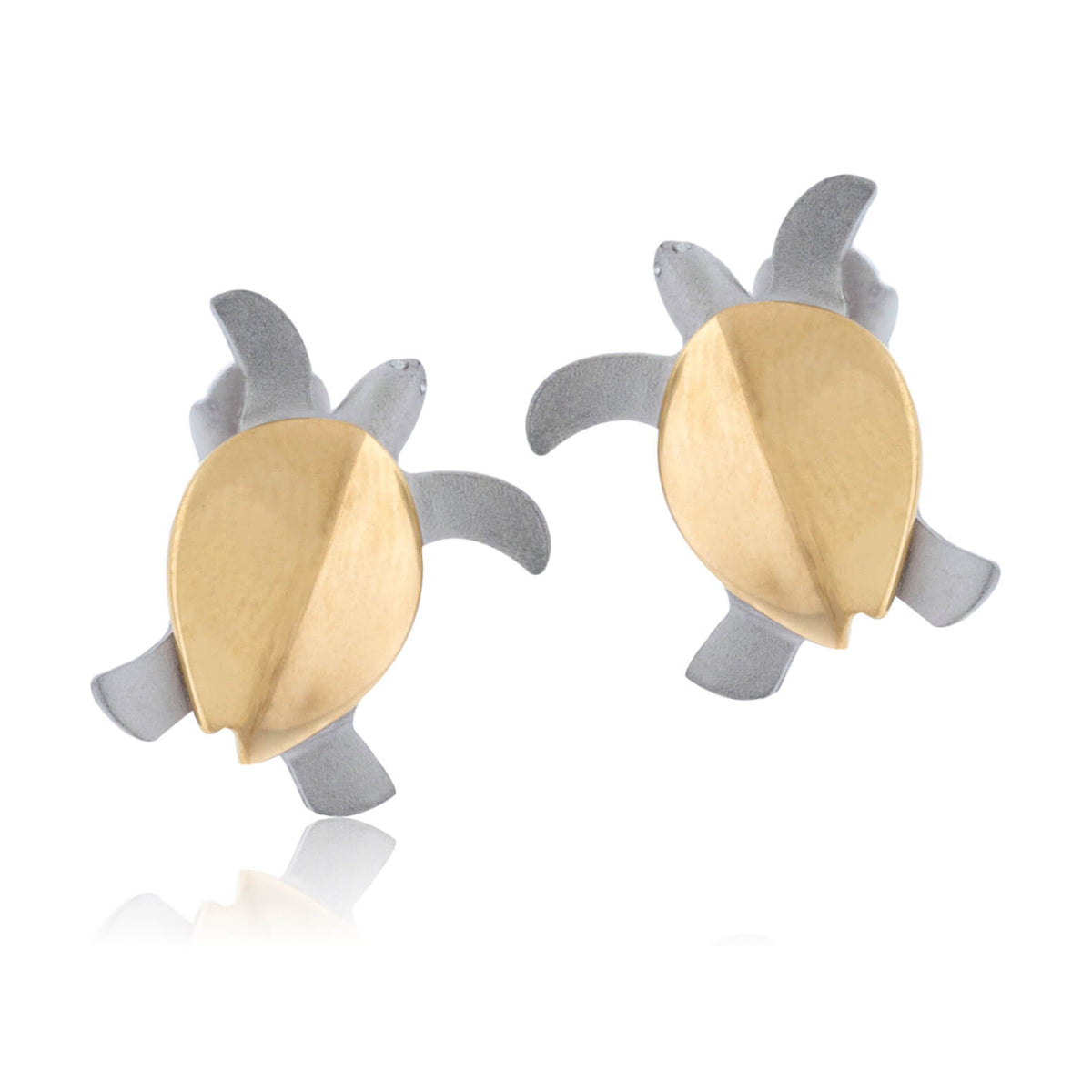 Silver Turtle Post Earrings - Park City Jewelers