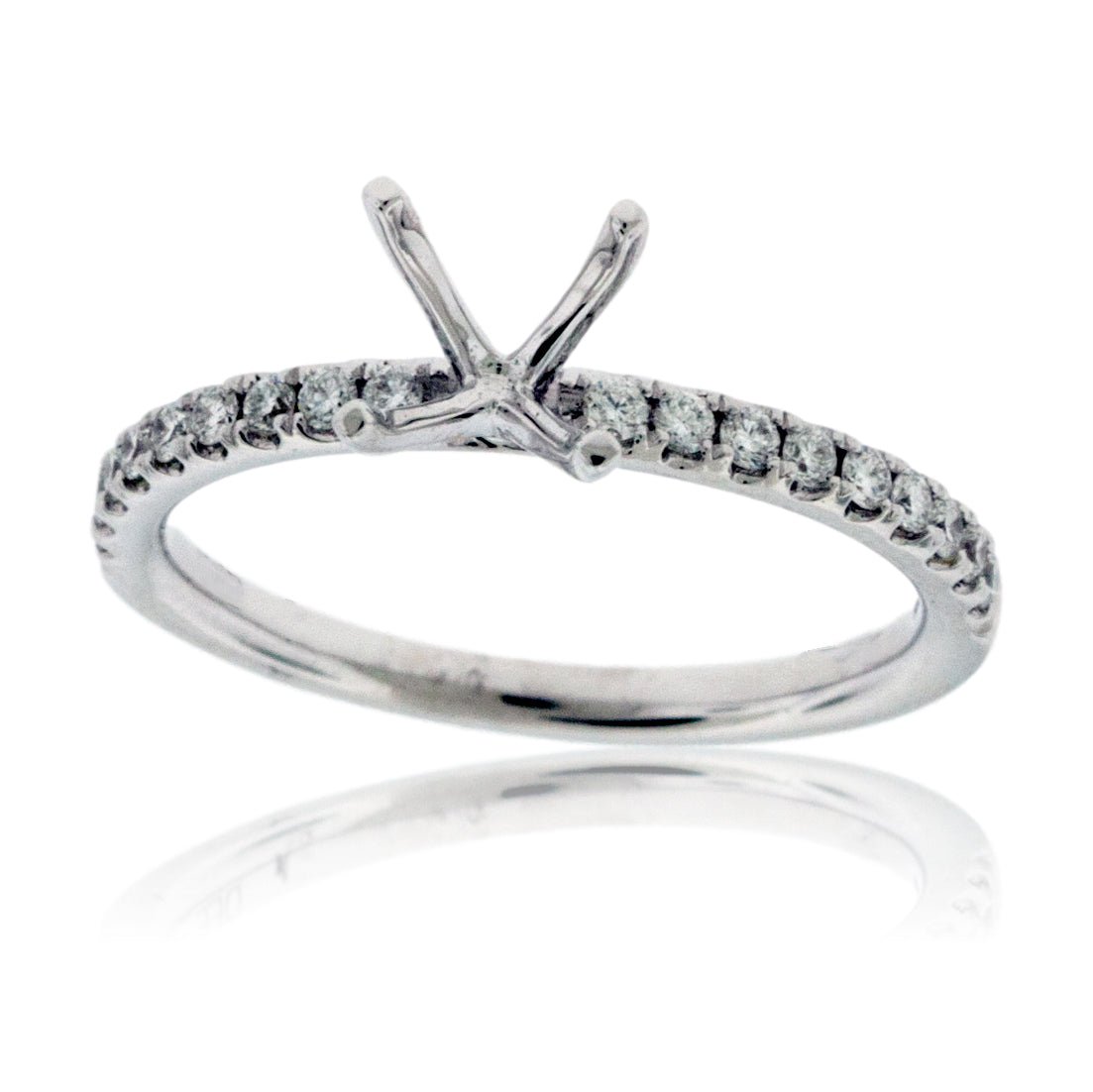 Simple Semi Mount Diamond Ring - Park City Jewelers