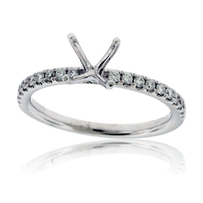 Simple Semi Mount Diamond Ring - Park City Jewelers