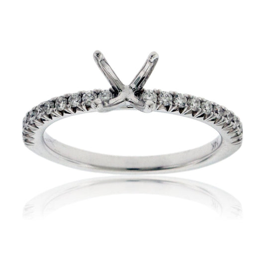 Simple Semi Mount Diamond Ring - Park City Jewelers