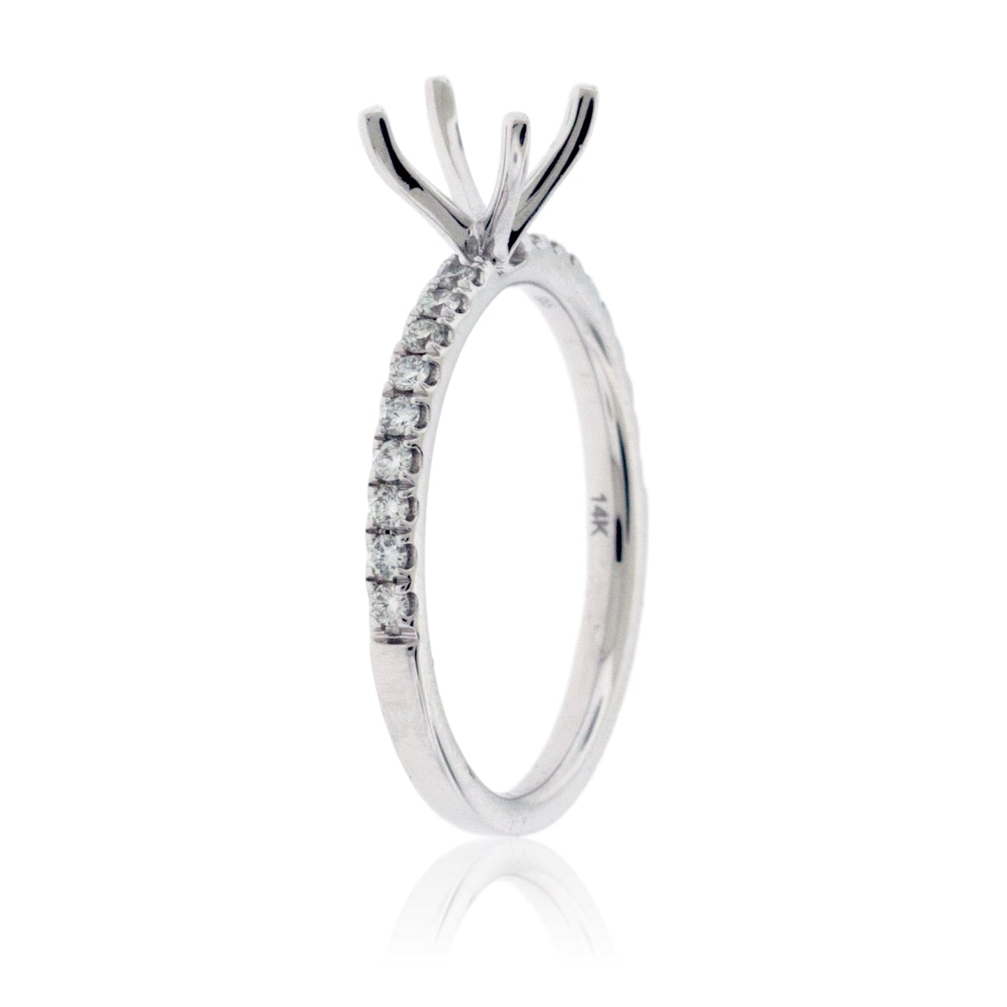 Simple Semi Mount Diamond Ring - Park City Jewelers
