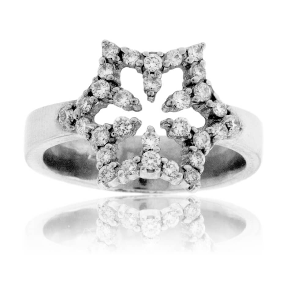 Simply Beautiful Diamond Snowflake Ring - Park City Jewelers