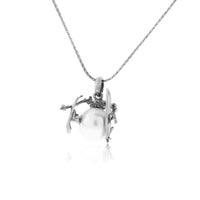 Skiiing Snowman Takes a Tumble Pendant - Park City Jewelers