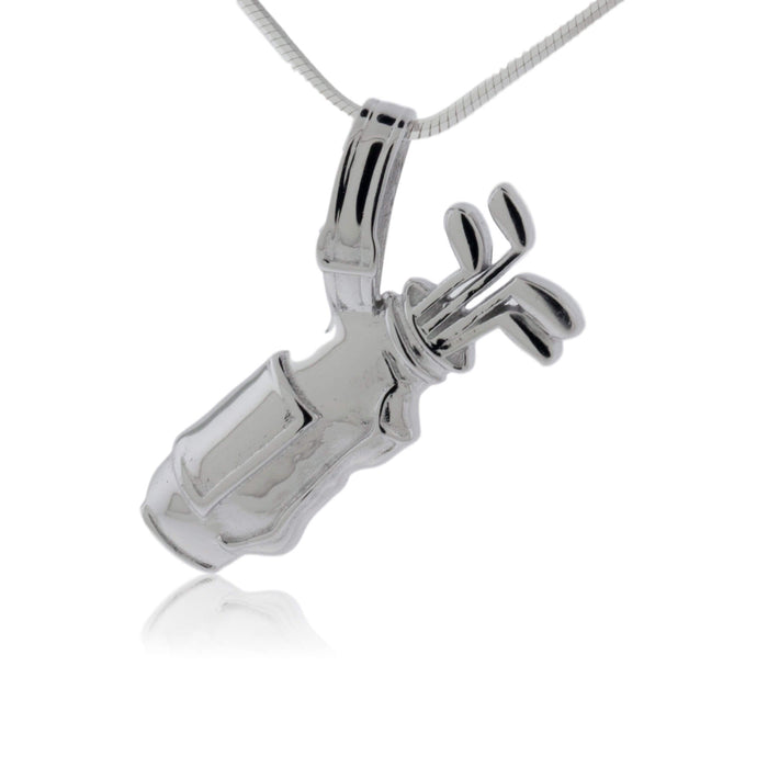 Small Sterling Silver Golf Bag Necklace - Park City Jewelers