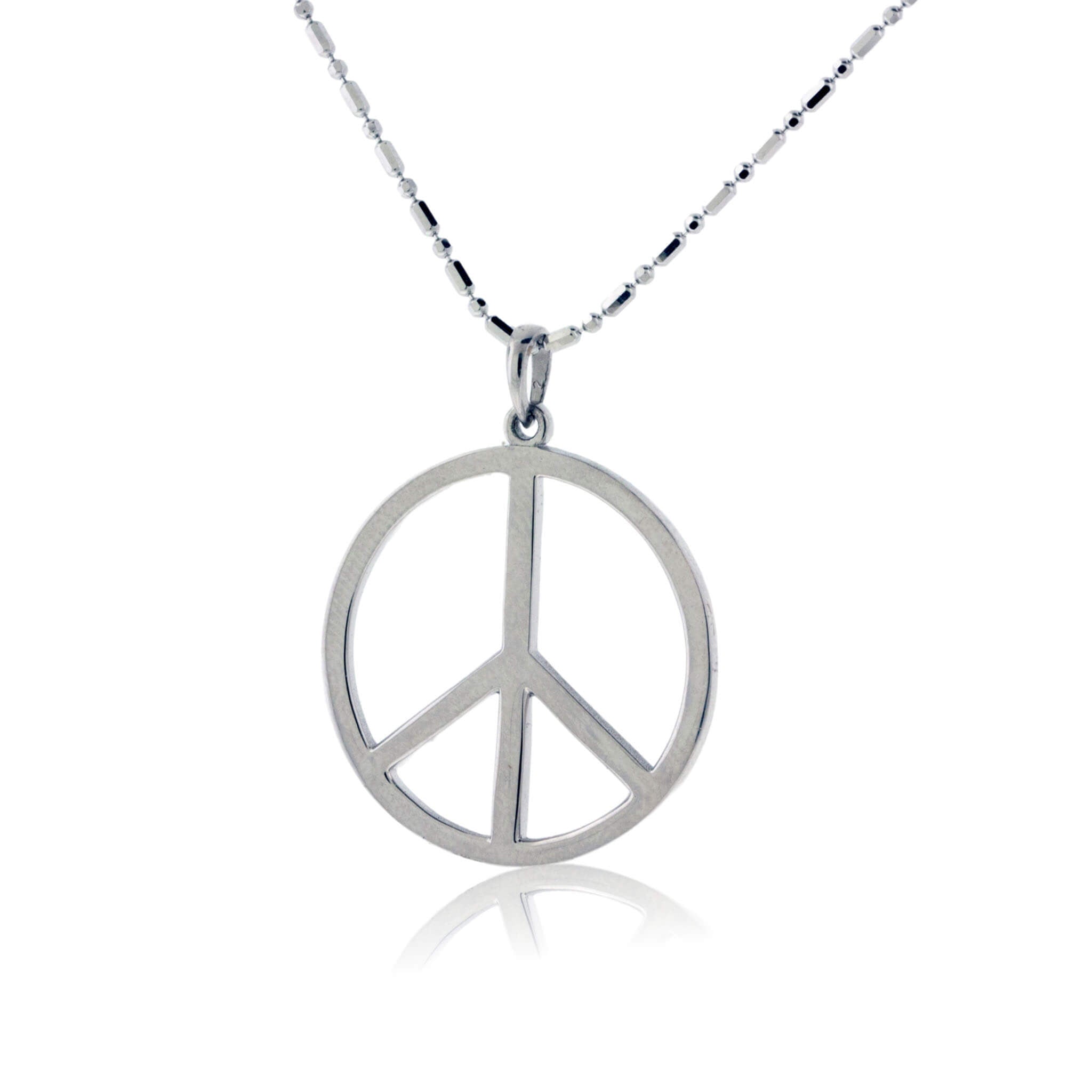Silver Stainless Steel Peace Symbol Pendant at Rs 40/piece in Raigad | ID:  27491524512