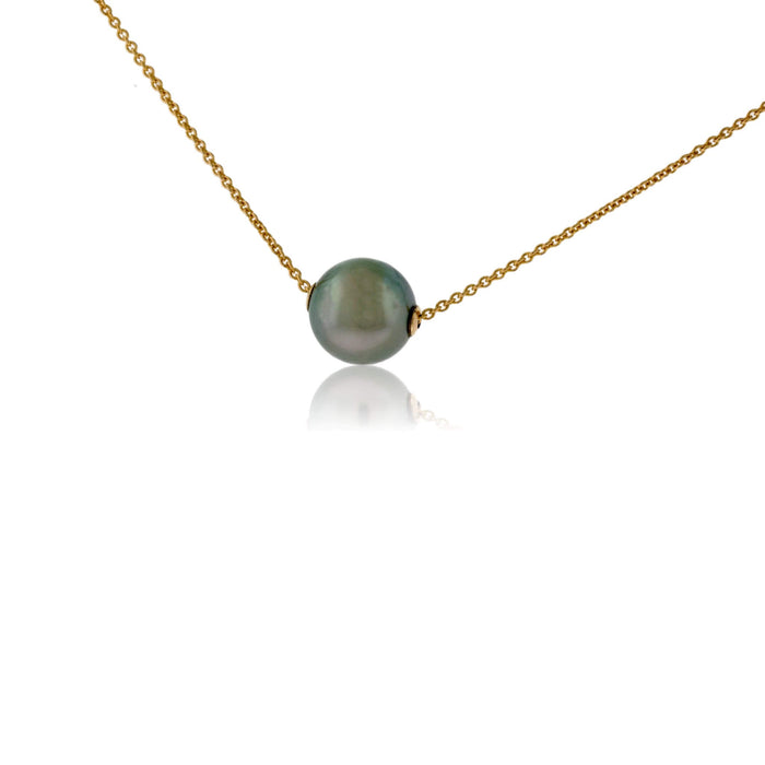 Solitaire 10mm Pearl on 18 Inch Chain - Park City Jewelers