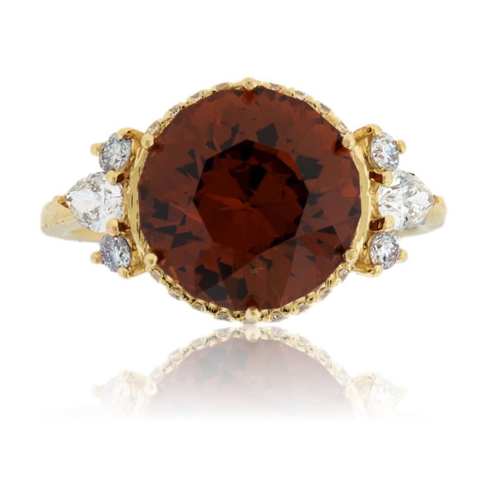 Spessartine Garnet & Diamond Accented Ring - Park City Jewelers