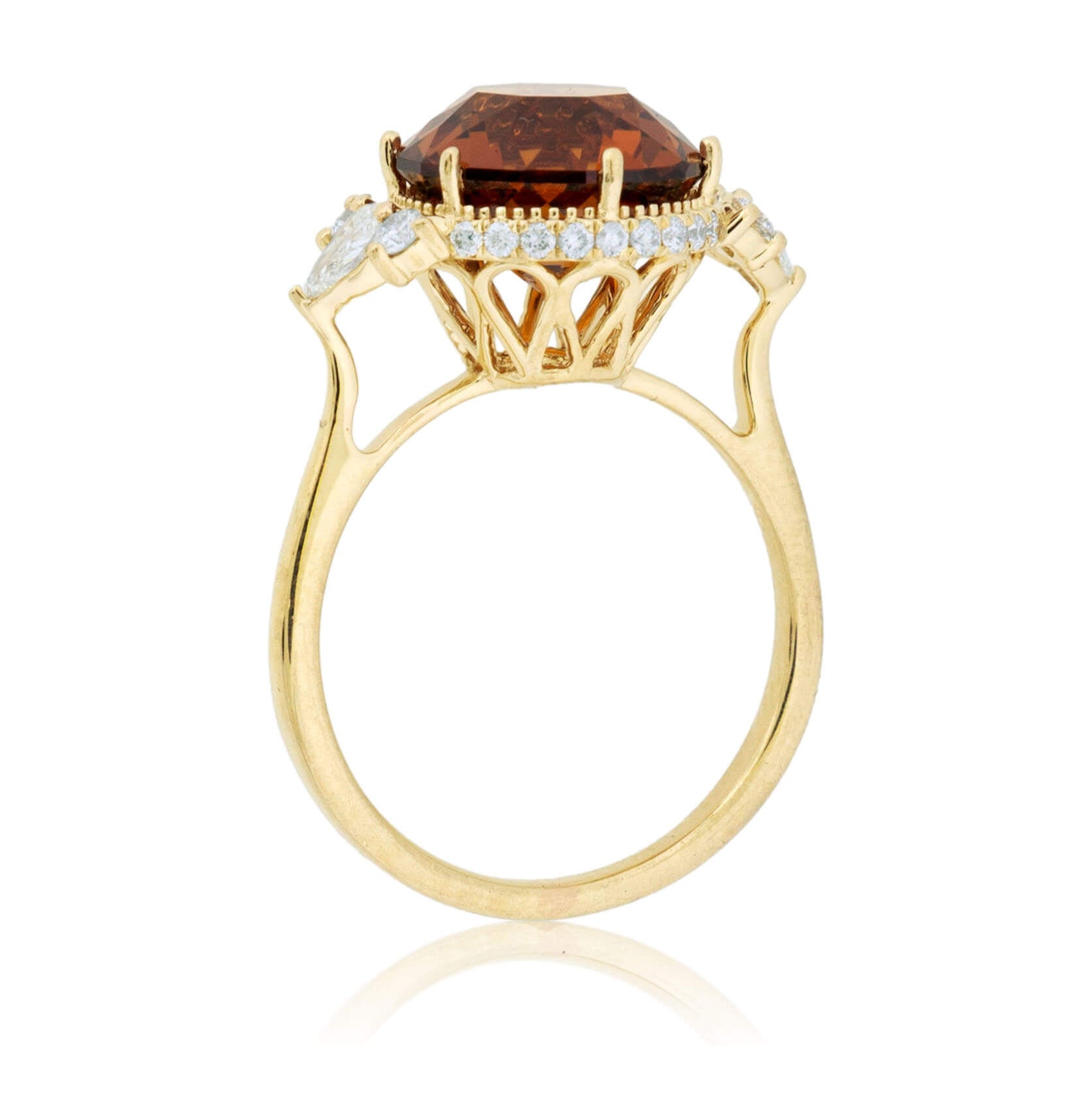 Spessartine Garnet & Diamond Accented Ring - Park City Jewelers