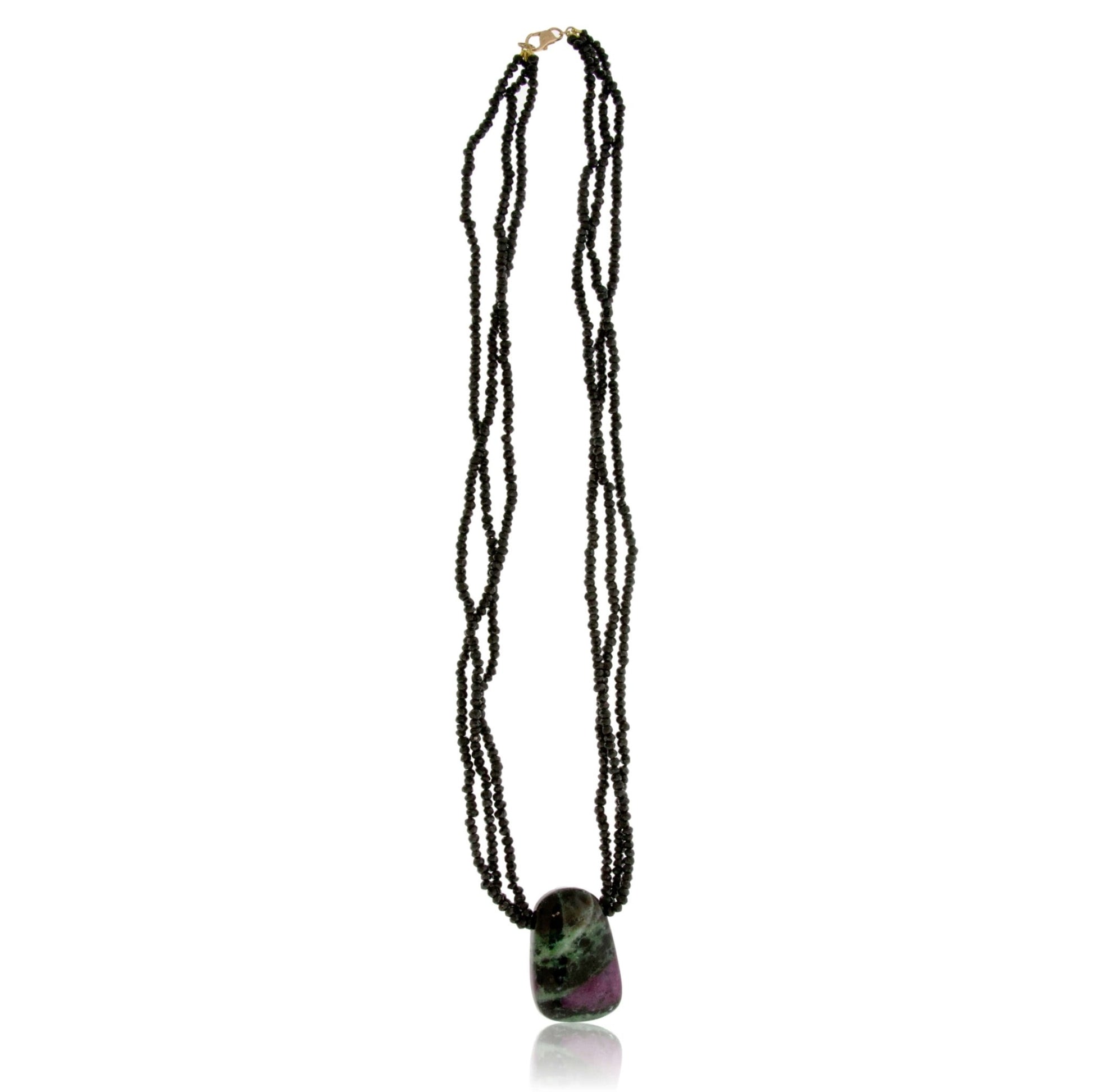 Spinel & Rhodonite Beaded Necklace - Park City Jewelers