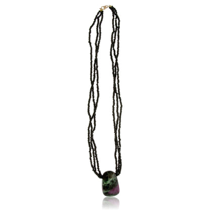 Spinel & Rhodonite Beaded Necklace - Park City Jewelers