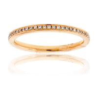 Stackable Channel & Prong Style Diamond Band - Park City Jewelers