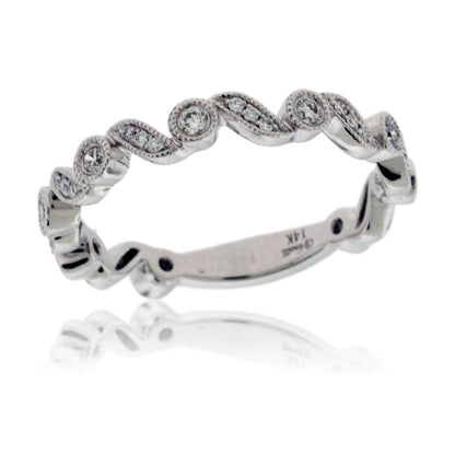 Stackable Milgrain Style Diamond Band - Park City Jewelers