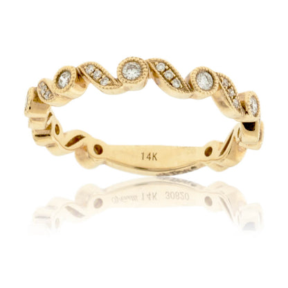 Stackable Milgrain Style Diamond Band - Park City Jewelers