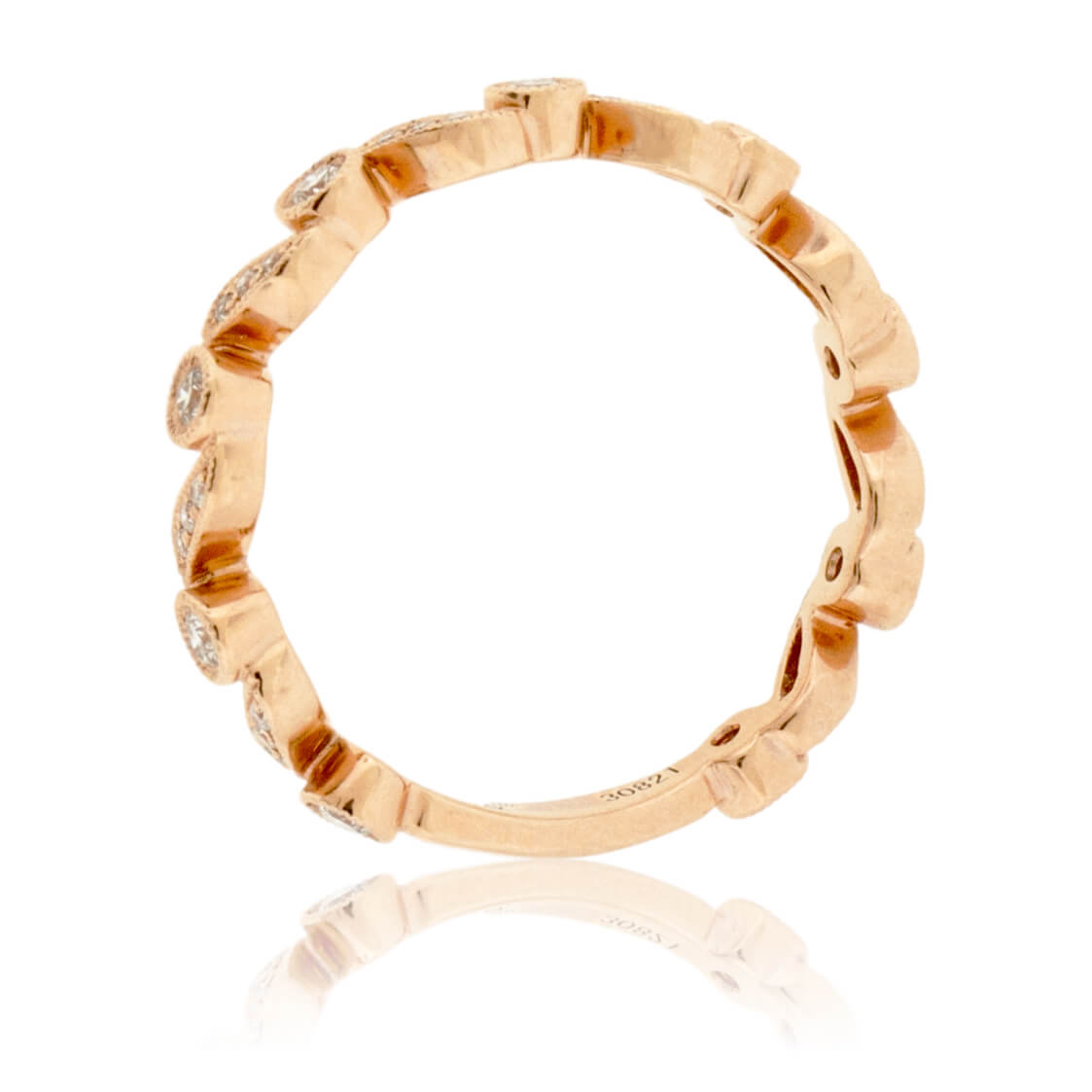 Stackable Milgrain Style Diamond Band - Park City Jewelers