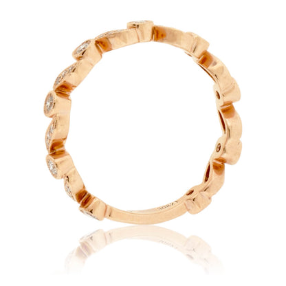 Stackable Milgrain Style Diamond Band - Park City Jewelers