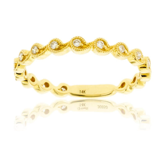 Stackable Milgrain Style Diamond Band - Park City Jewelers