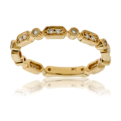 Stackable Milgrain Style Diamond Band - Park City Jewelers