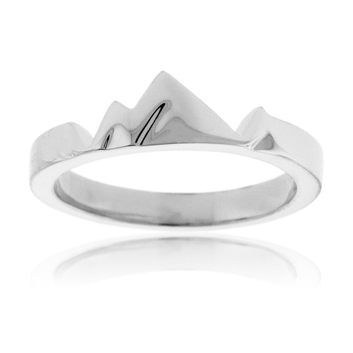 Stackable Mountain Band Base - Park City Jewelers