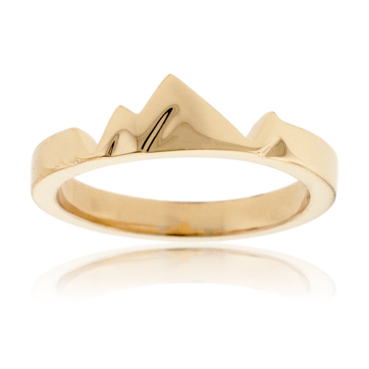 Stackable Mountain Band Base - Park City Jewelers