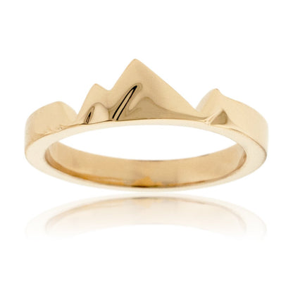 Stackable Mountain Band Base - Park City Jewelers