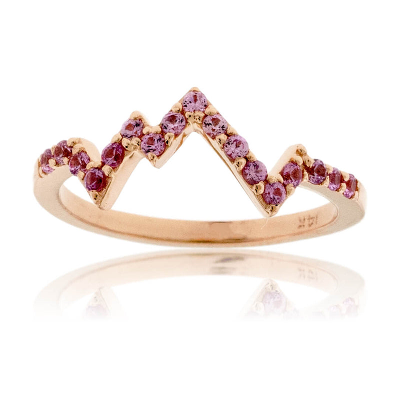 Stackable Mountain Colored Stone Ring - Park City Jewelers