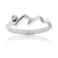 Stackable Mountain Diamond Ring - Park City Jewelers