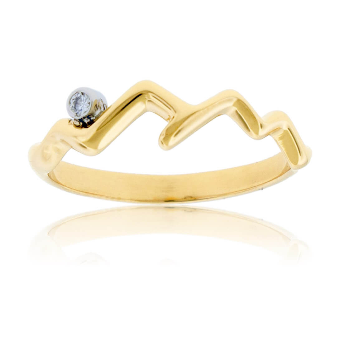 Stackable Mountain Diamond Ring - Park City Jewelers