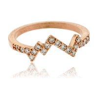 Stackable Mountain Diamond Ring - Park City Jewelers