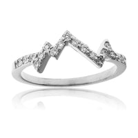 Stackable Mountain Diamond Ring - Park City Jewelers