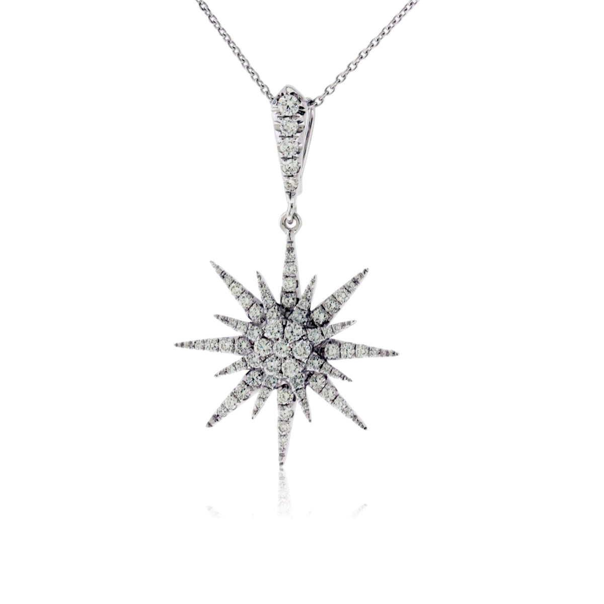 Star Diamond Burst Pendant w/Chain - Park City Jewelers