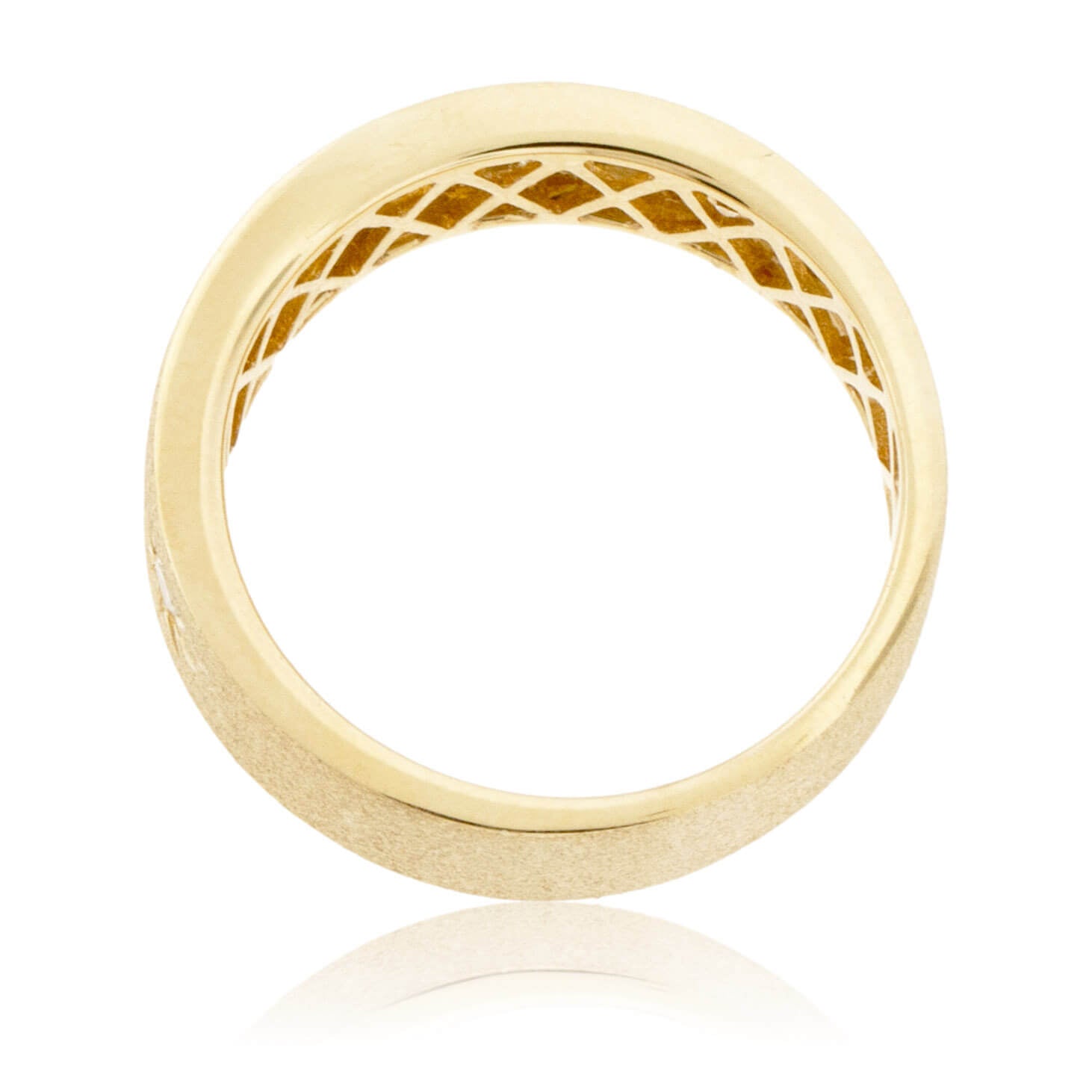 Star Set Diamond Stone Finish Band - Park City Jewelers