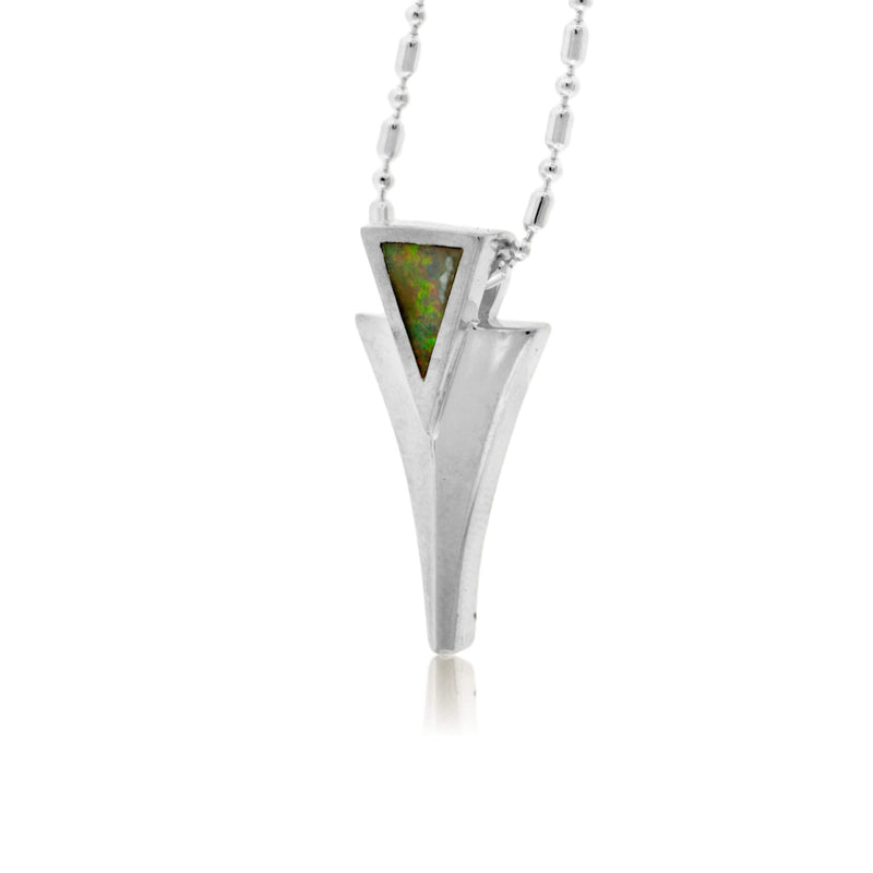 Sterling Silver Inlay Geometric Pendant - Park City Jewelers