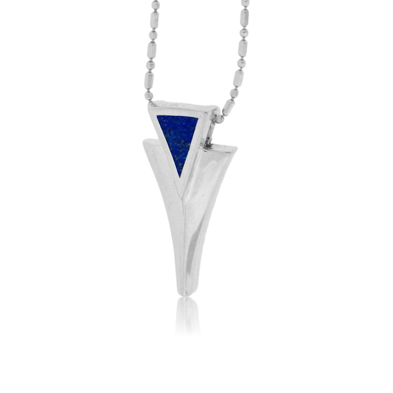 Sterling Silver Inlay Geometric Pendant - Park City Jewelers