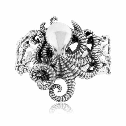 Sterling Silver Octopus Cuff Bracelet - Park City Jewelers