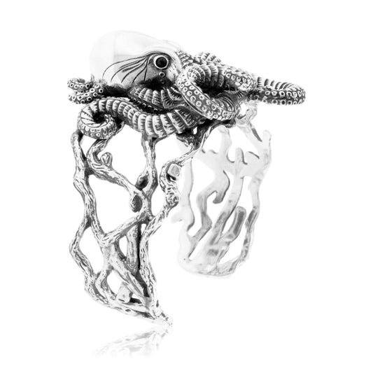 Sterling Silver Octopus Cuff Bracelet - Park City Jewelers