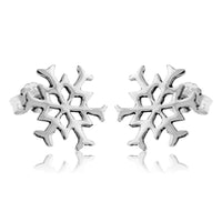 Sterling Silver Post Snowflake Earrings - Park City Jewelers