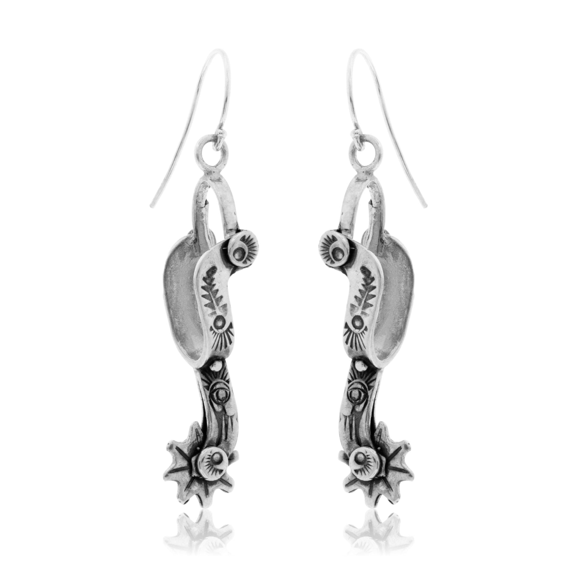 Sterling Silver Spur Dangle Earrings - Park City Jewelers