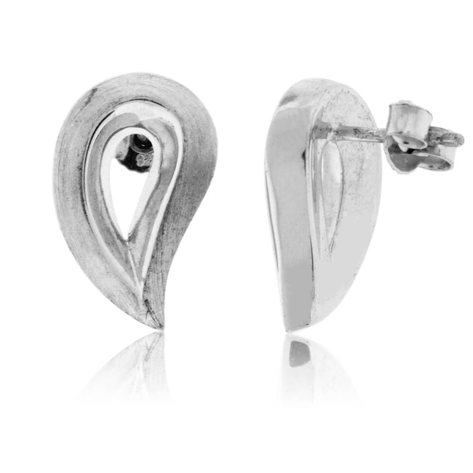 Sterling Silver Tear Drop Shape Earrings - Park City Jewelers