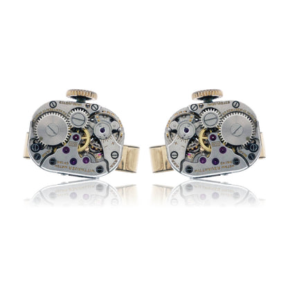 Sterling Silver Watch-Movement Steampunk Style Cuff Links - Park City Jewelers