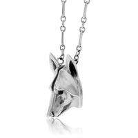 Sterling Silver Wolf Head Pendant w/Chain - Park City Jewelers