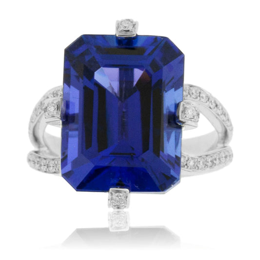 Stunning Tanzanite & Diamond Accented Ring - Park City Jewelers