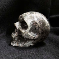 Syenite with Sodalite Carved Skull Highly Fluorescent - Park City Jewelers